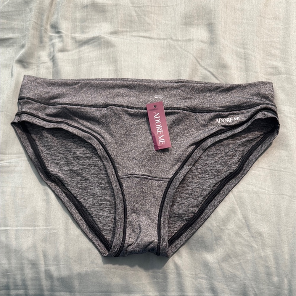 Adore Me Charcoal Bikini Briefs